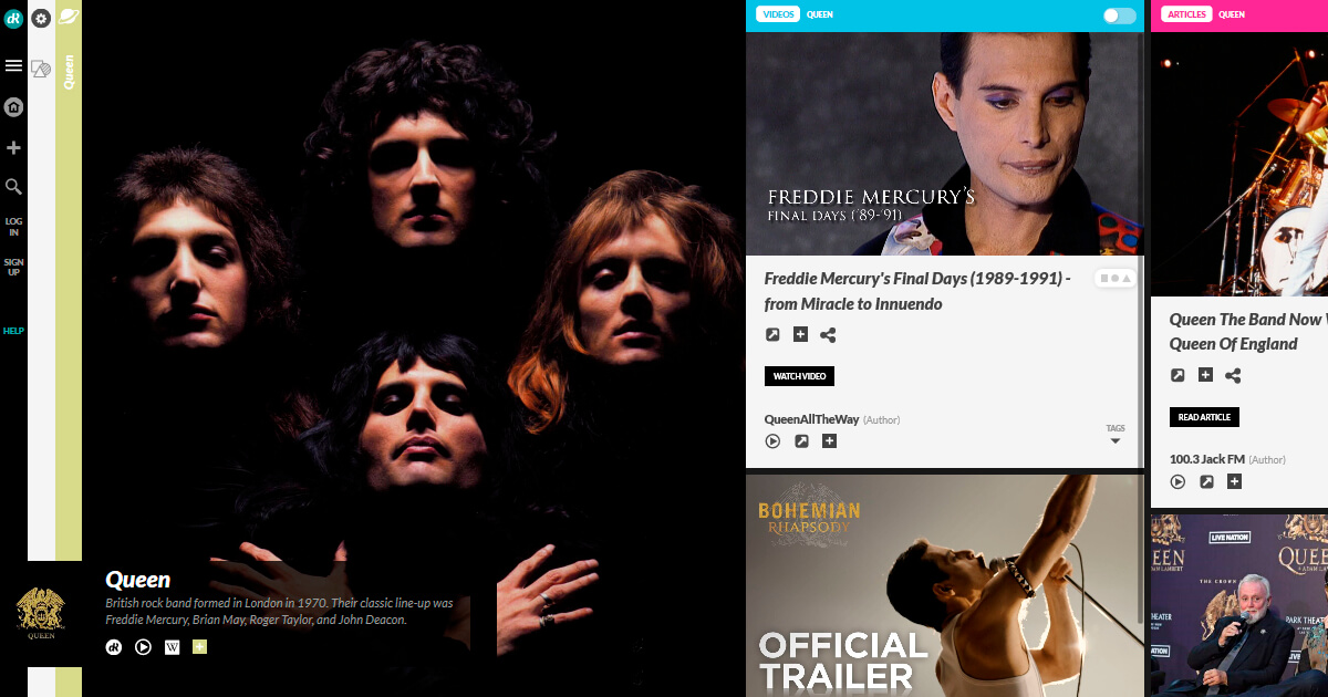 Queen (band) World (Curated content) Discovereel